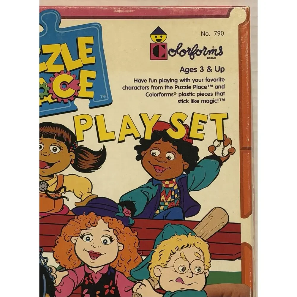 Colorforms The Puzzle Place Playset #790 1995 Vintage FREE SHIPPING